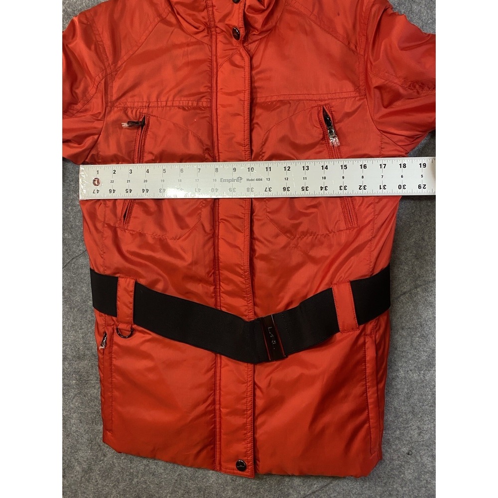 Lauren Ralph Lauren Red Ripstop Utility Jacket Belted LRL Puffer Coat Mens Small - Picture 9 of 12
